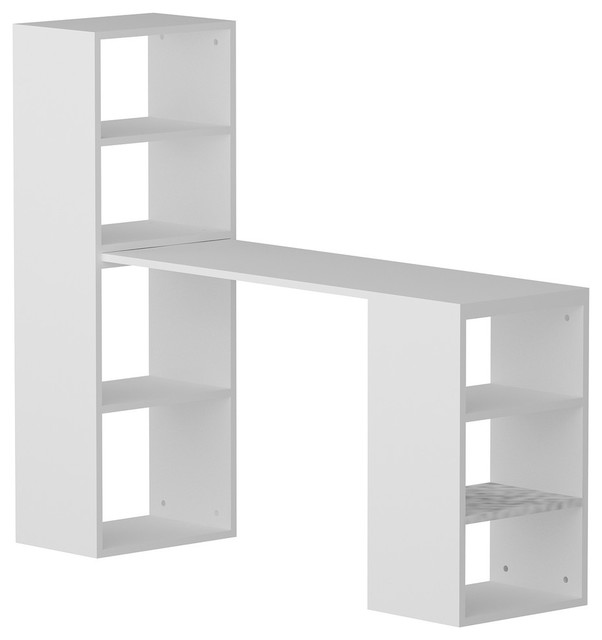Belmar Computer Desk With Shelves