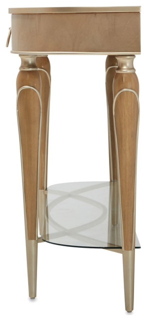 Aico Amini Villa Cherie Console Table in Caramel - Traditional ...