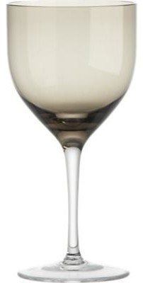 Welcome Grey White Wine Glass