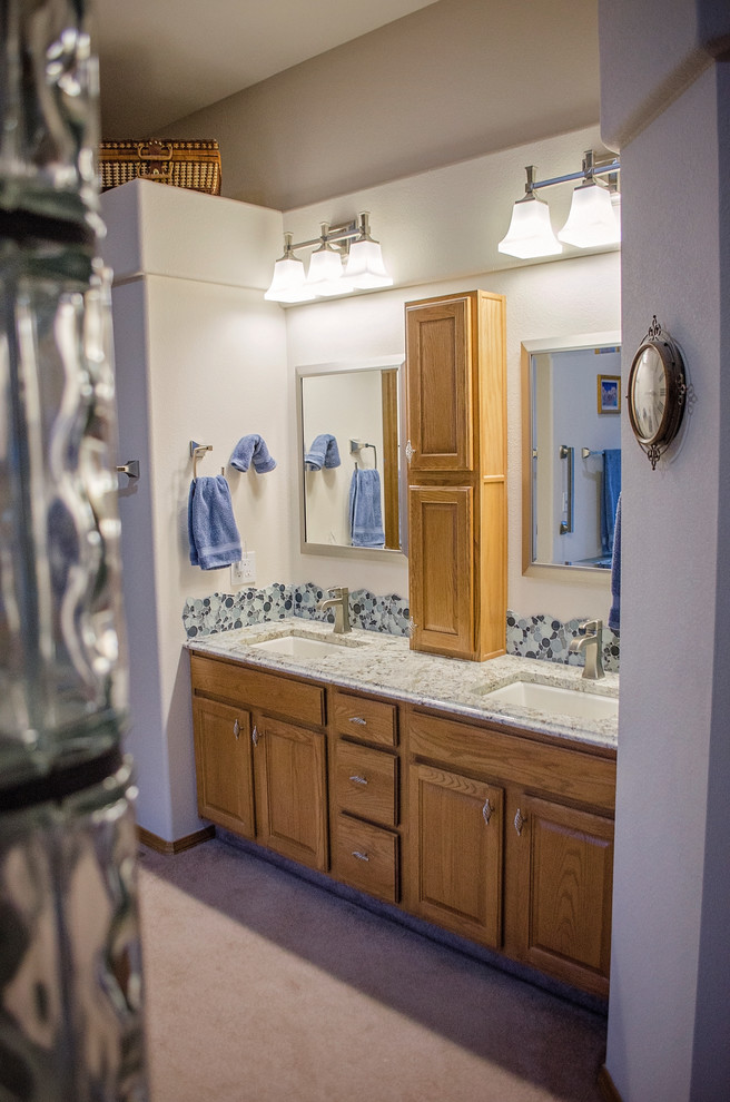 Inspiration for a transitional home design remodel in Denver