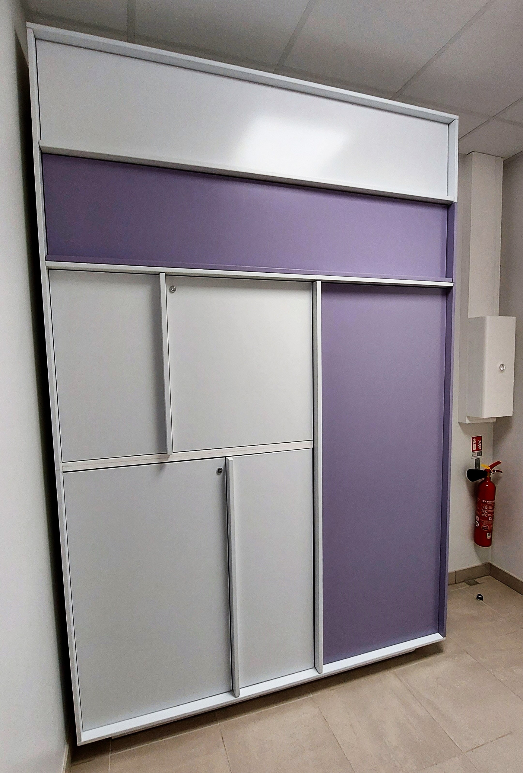 Vue portes fermées