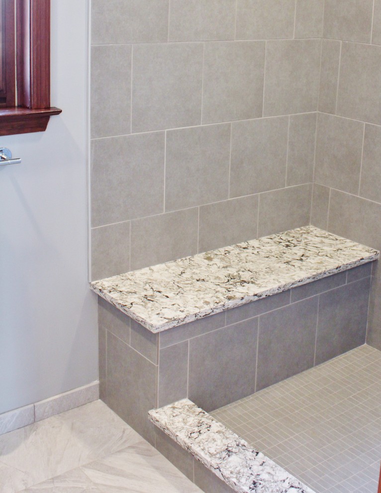 This is an example of a transitional bathroom in Philadelphia.