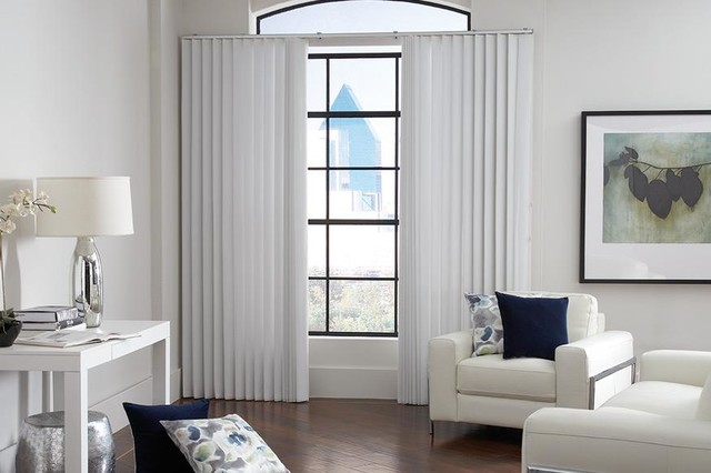 WHITE VERTICAL BLINDS - Lafayette SheerVisions white ...