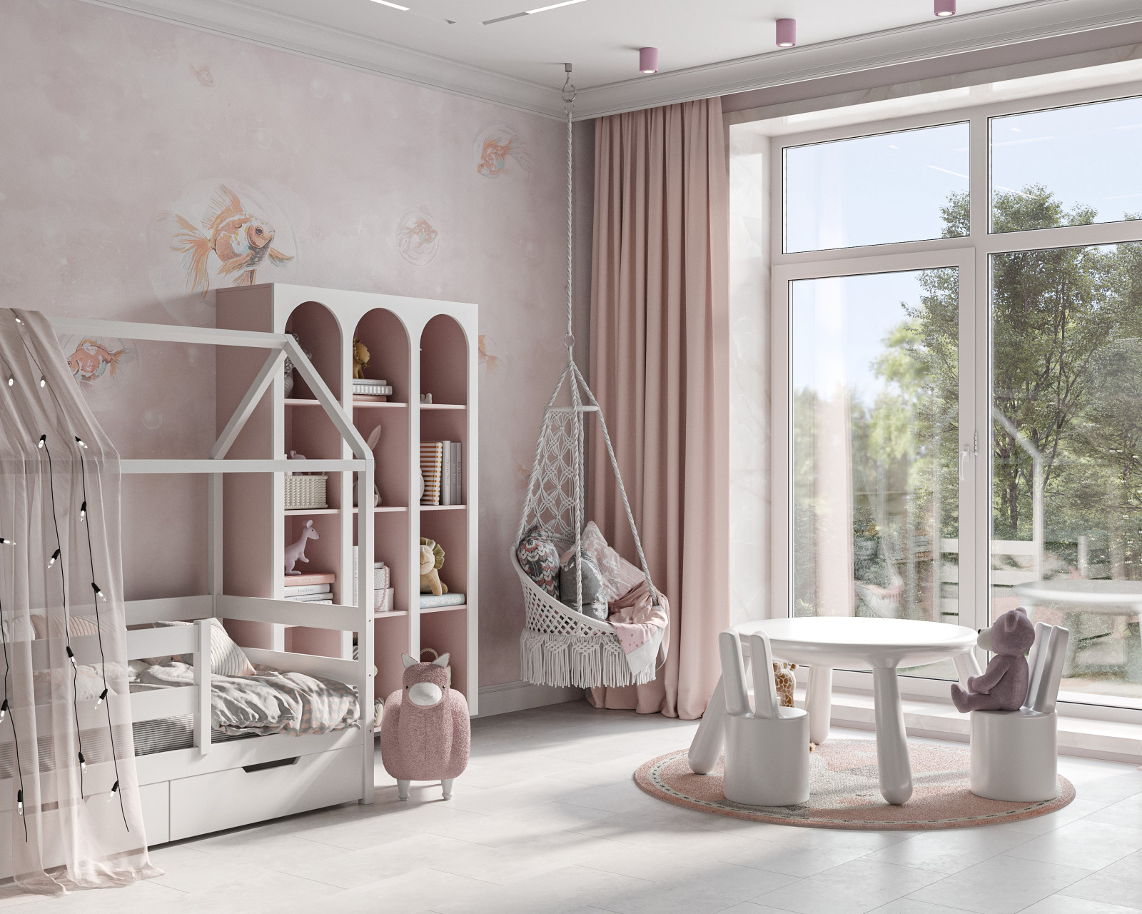 Нежная детская комната для девочки