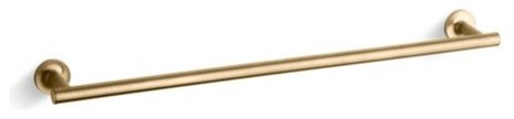 Kohler Purist 24" Towel Bar, Vibrant Moderne Brushed Gold