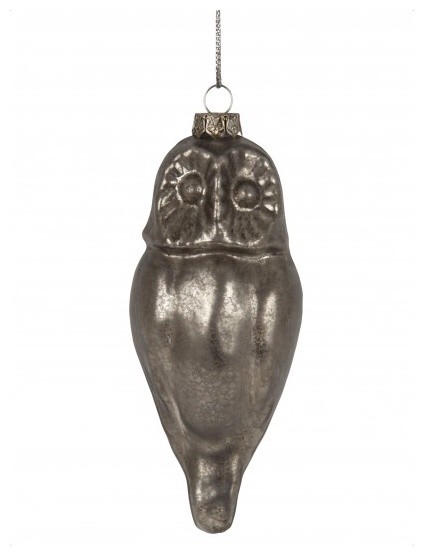 Mercury Owl Ornament