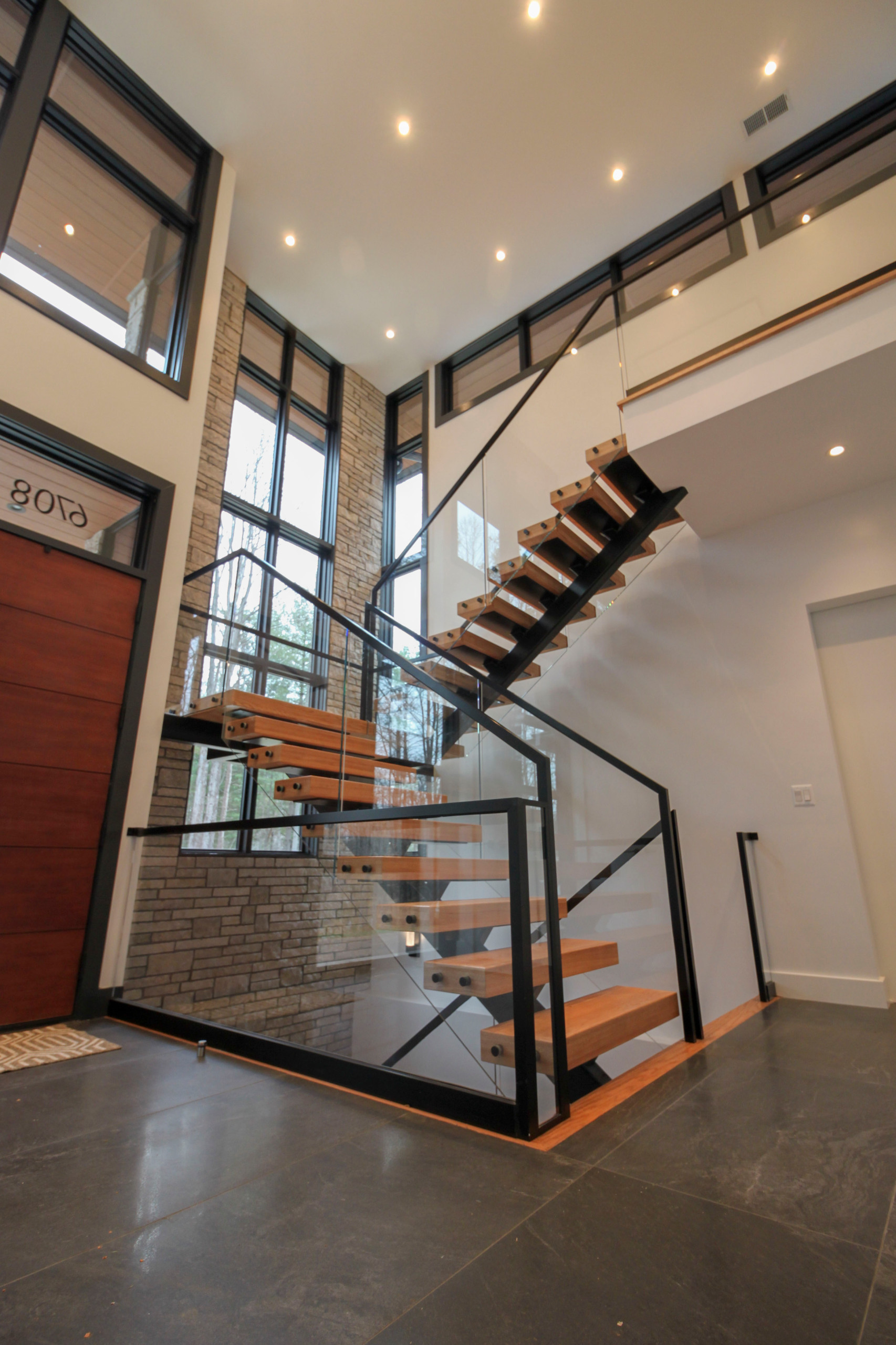98_Sun Filled Modern Staircase Surrounded by Private Forest, Clifton VA 20124