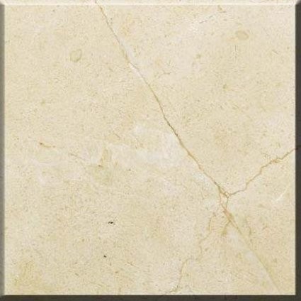 18" x 18" Crema Marfil-Classic Honed Marble Floor and Wall Tile- Sample