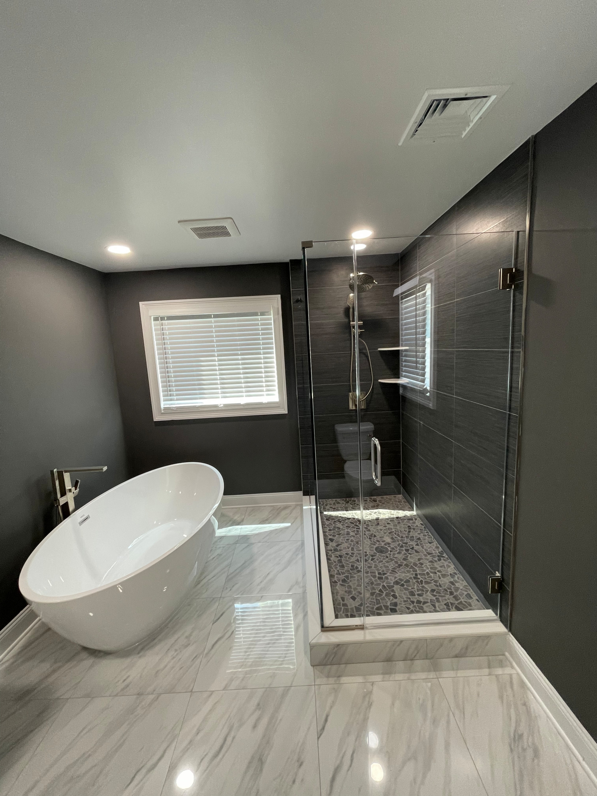 Custom Bathroom sleek , contemporary vibe