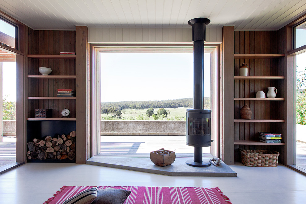 Contemporary living room in Melbourne.