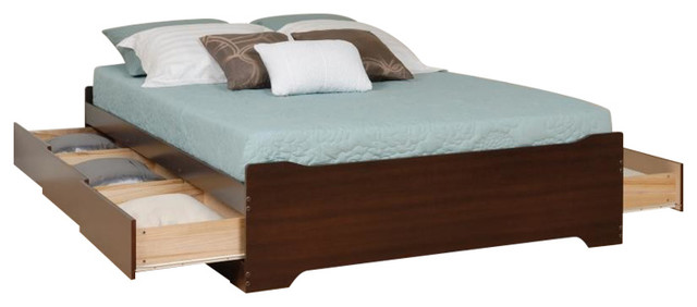 Prepac Coal Harbor Platform Storage Bed In Espresso Finish Queen Transitional Panel Beds By Homesquare - Prepac Tall Queen Captain S Platform Storage Bed With 12 Drawers Cherry Prepac Coal Harbor Platform Storage Bed In Espresso Finish Queen Transitional Panel Beds By Homesquare - Prepac Tall Queen Captain S Platform Storage Bed With 12 Drawers Cherry