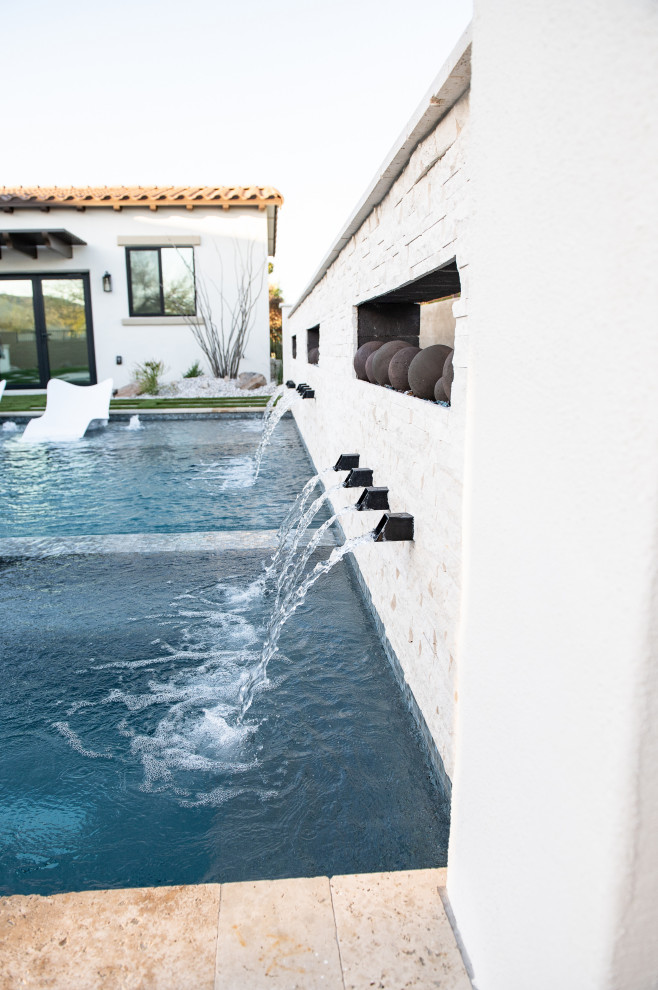 Water/fire feature wall