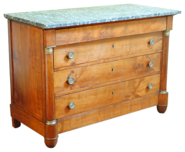 A Louis Philippe Walnut and Brass Mounted M/T Commode, 19th cen