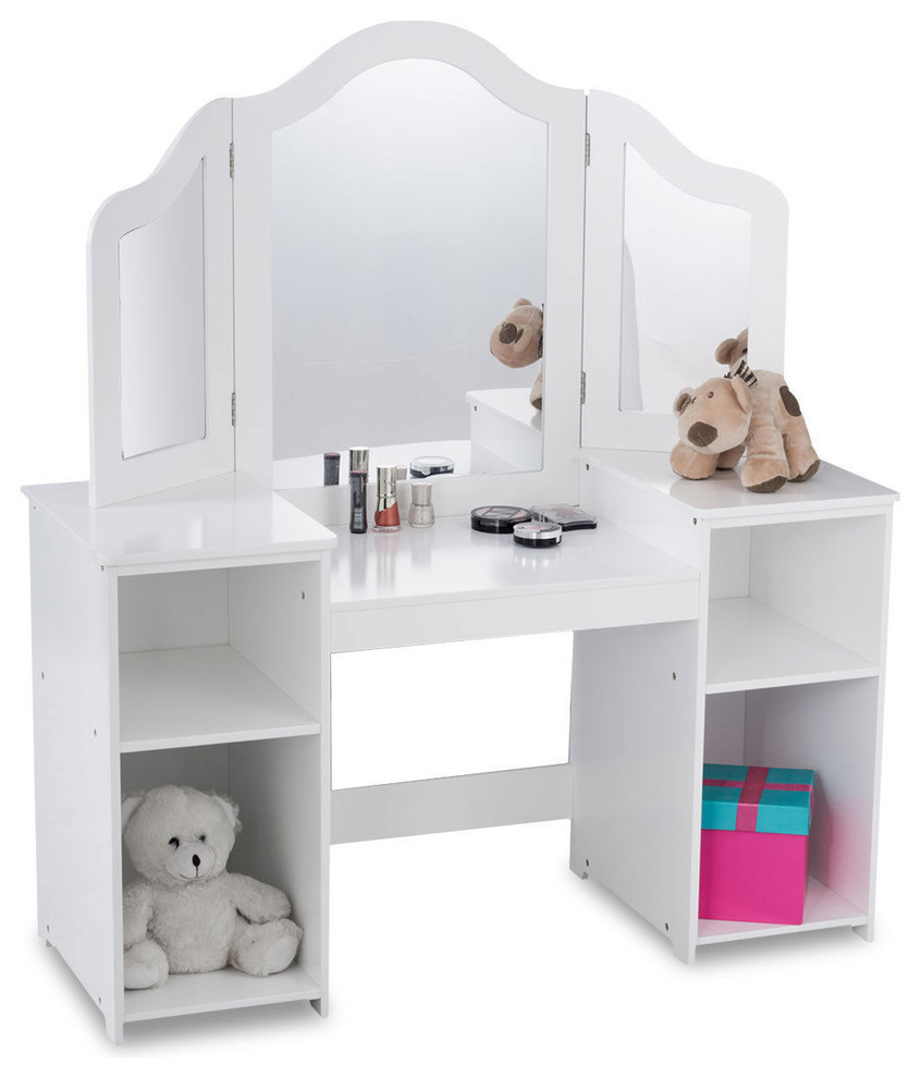 children's study table & cupboard set