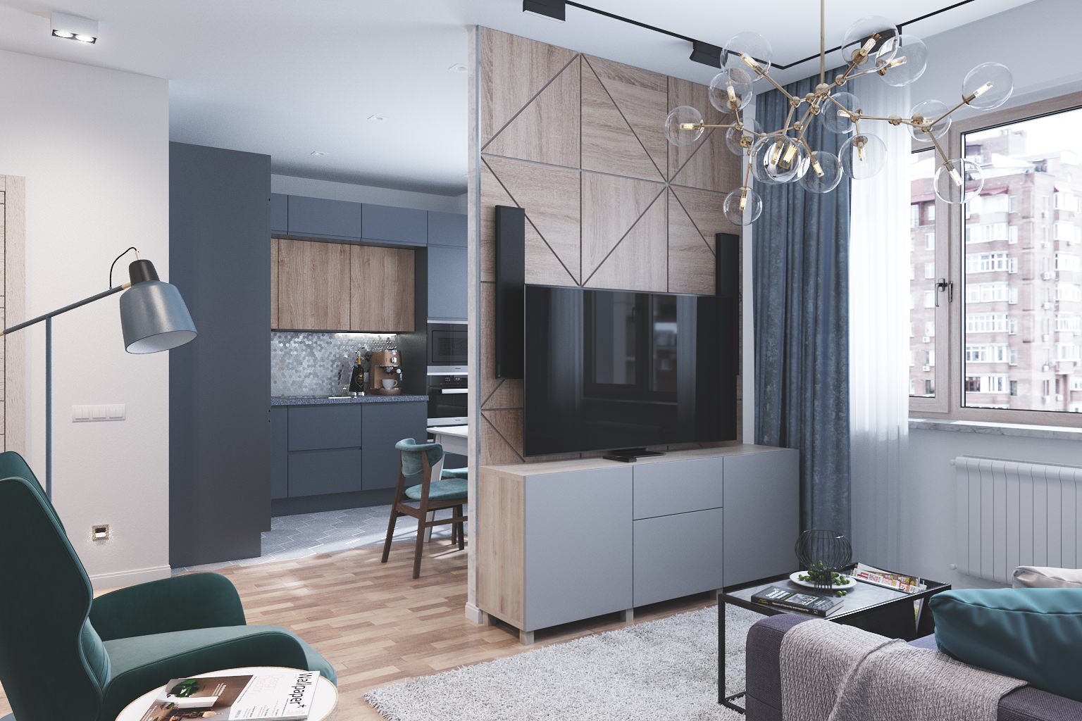 Для счастливой жизни. Проект квартиры 90 м2.