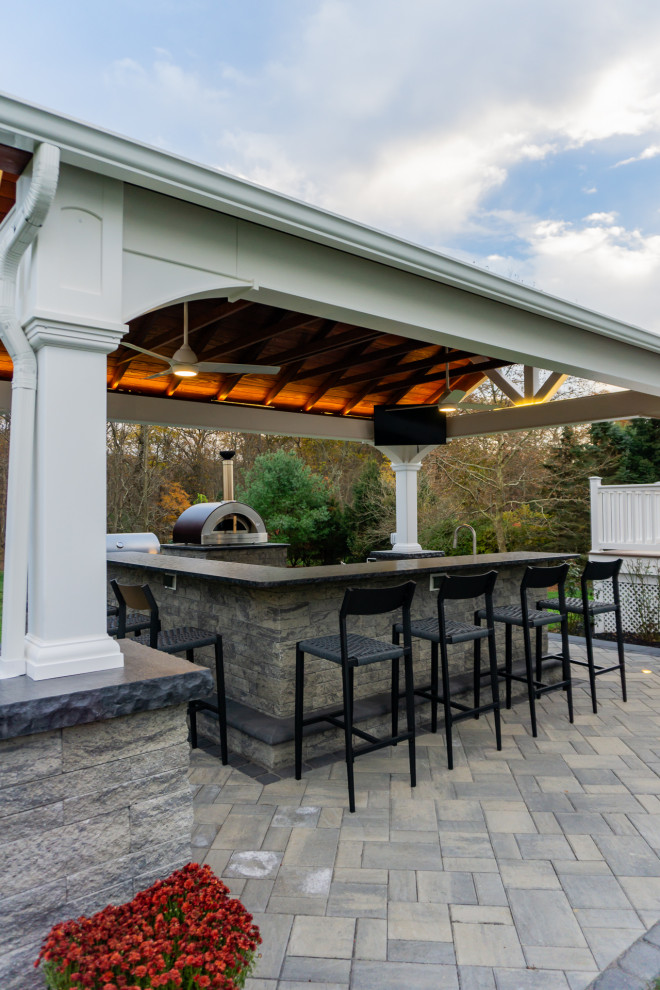 Freehold, NJ Pavilion, Patio & Outdoor Kitchen