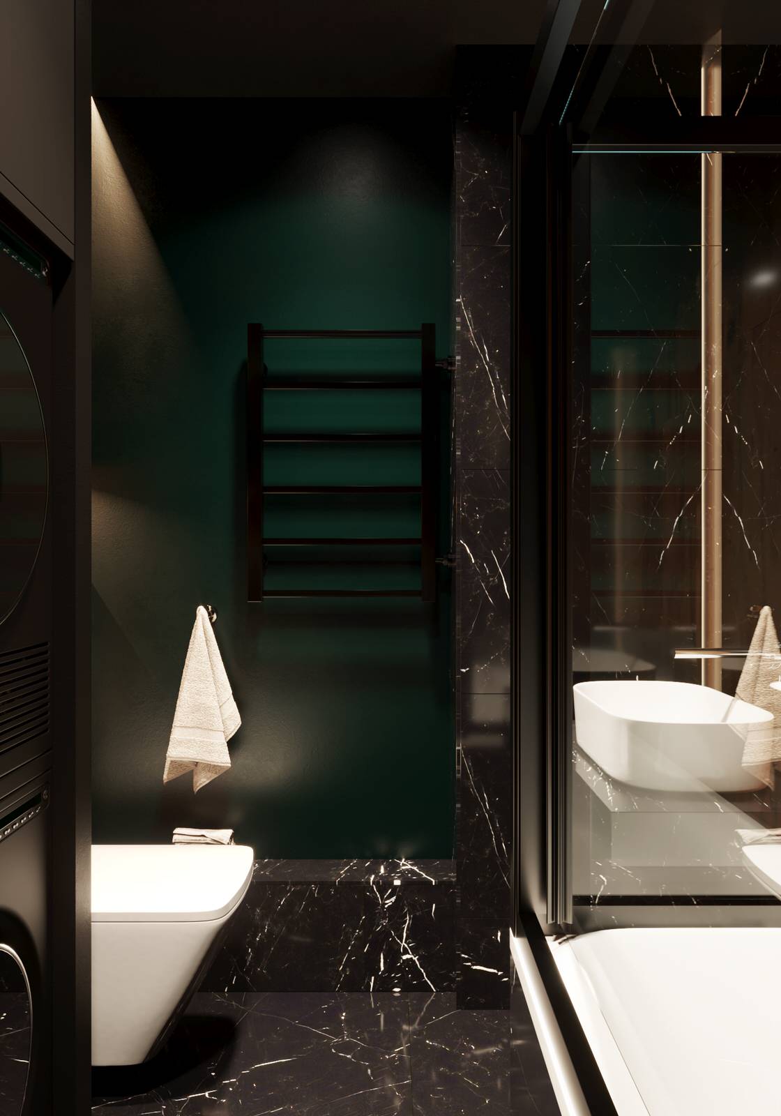 Квартира в черных тонах