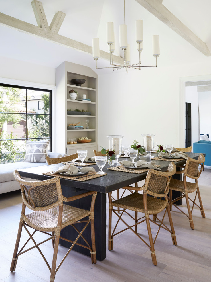 Beach style dining room in Los Angeles.