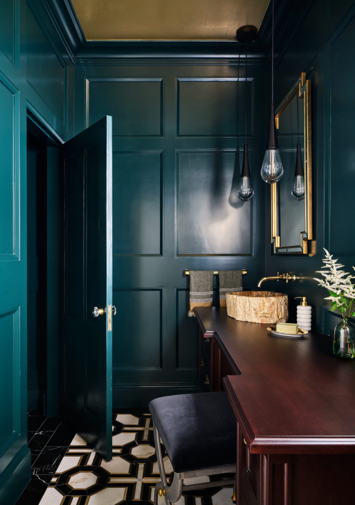 Cohasset Harbor Revival - Victorian - Powder Room - Boston - by ...