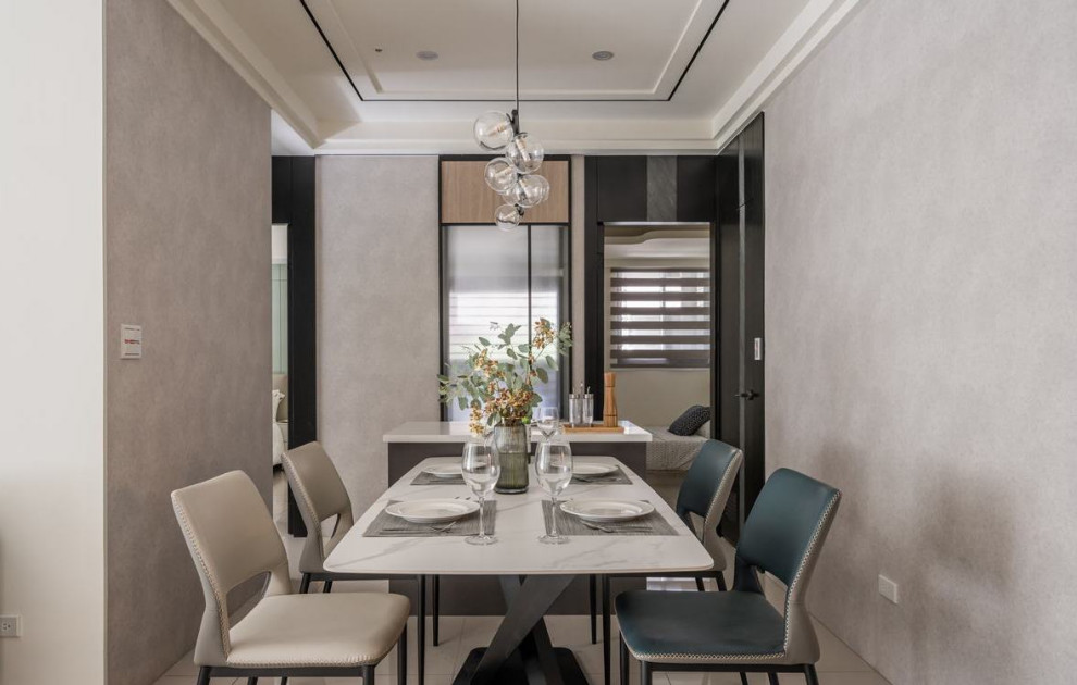 Благородные кремовые тона в современной квартире для большой семьи от L DESIGN