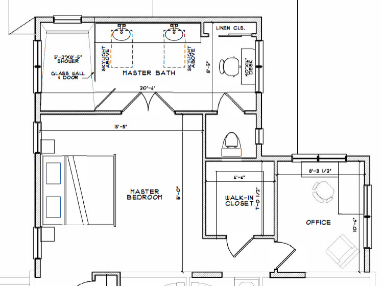 Master Bath layout