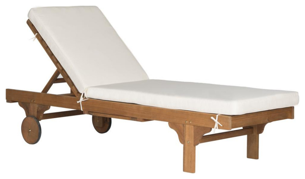 Newport Chaise Lounge Chair With Side Table, Pat7022C Transitional