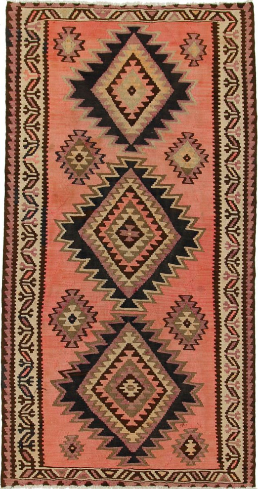 Persian Kilim Fars Azerbaijan Antique 8'9"x4'8"