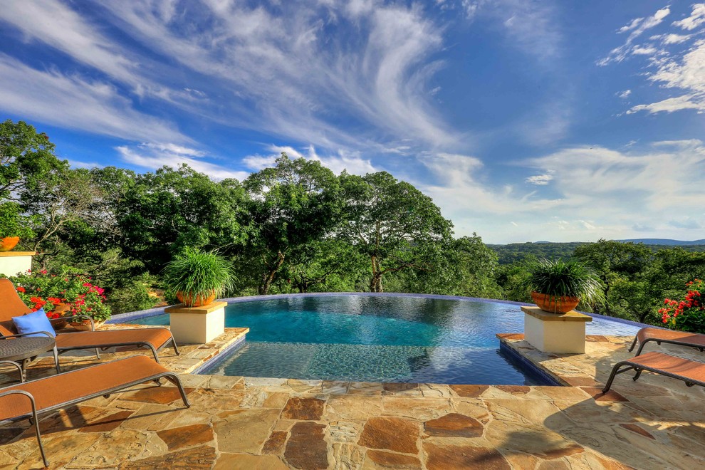 This is an example of a mediterranean pool in Austin.