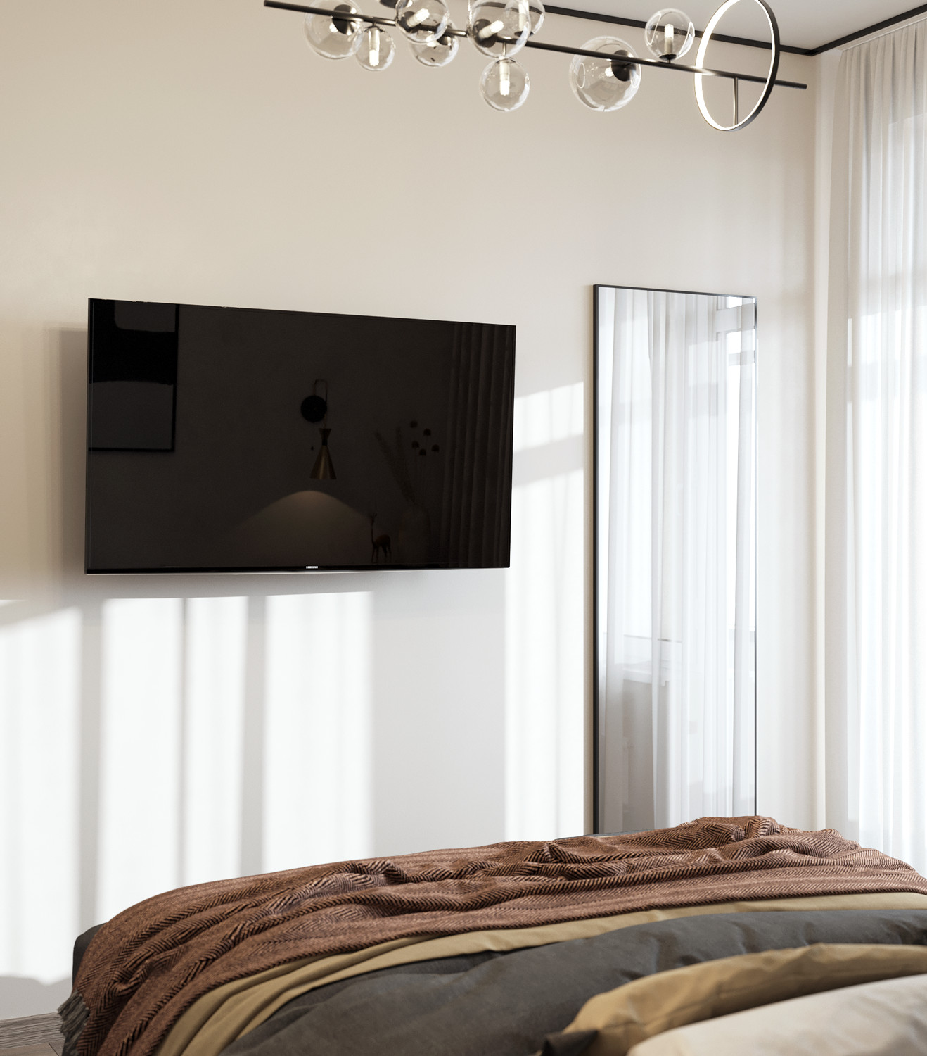 визуализация трехкомнатной квартиры ЖК Варшавская Life