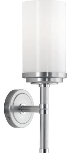 Robert Abbey C1324 Halo 1 Light Wall Sconce in Brushed Chrome/Polished Chrome C1