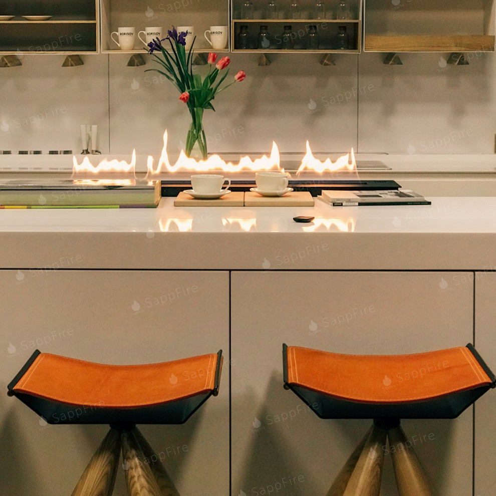 Биокамин на Кухне: Элегантный Дизайн и Уютная Атмосфера