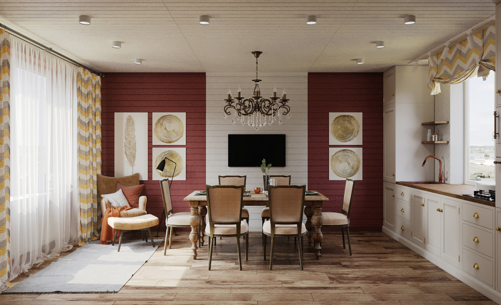 Дом, отделанный вагонкой, 55м2