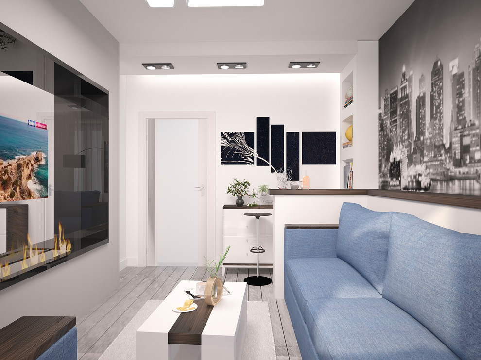 "ЖЕЛАННЫЕ ГОСТИ" 3D проект гостинной в 13,6 м2