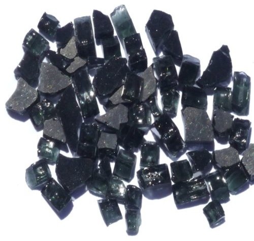 Tretco Black Reflective Fire Glass Crystals 1 4 Contemporary