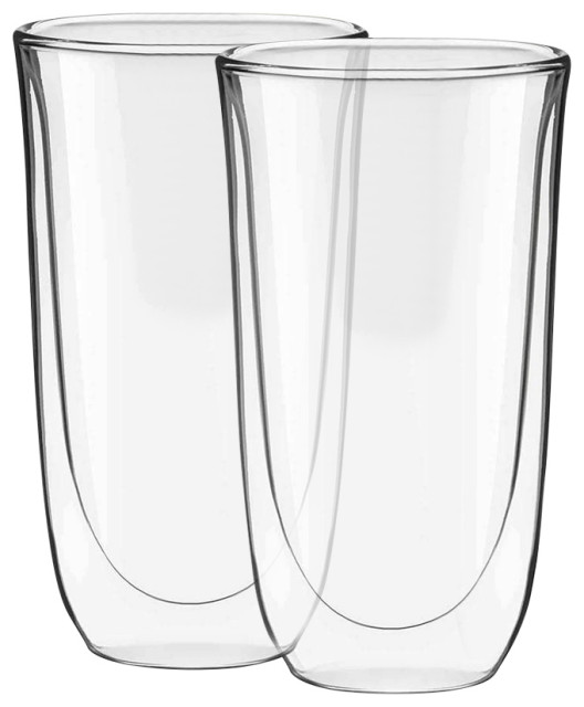 Spike Double Wall Insulated Glasses 135 Oz Set Of 2 Contemporary Cocktail Glasses By 7338