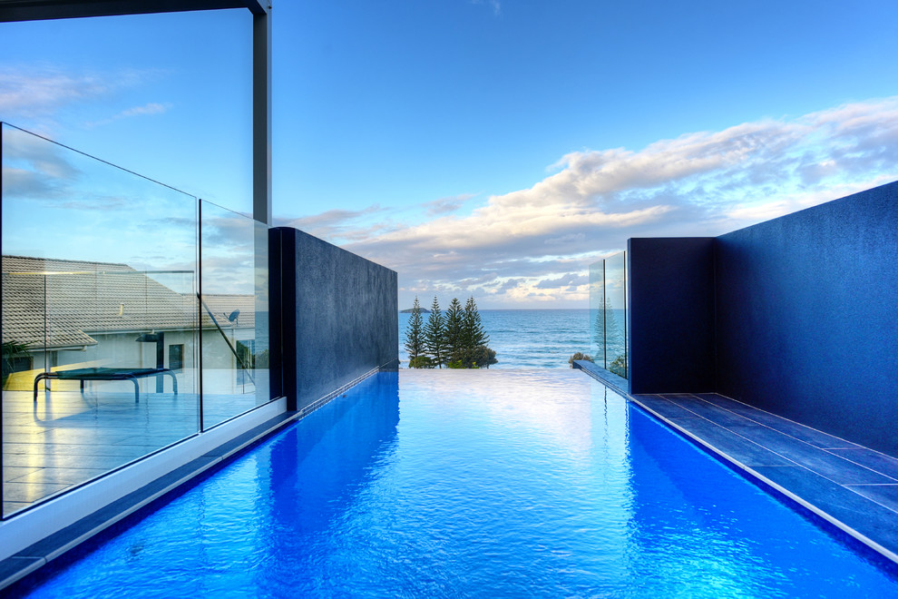 Modern pool in Other.