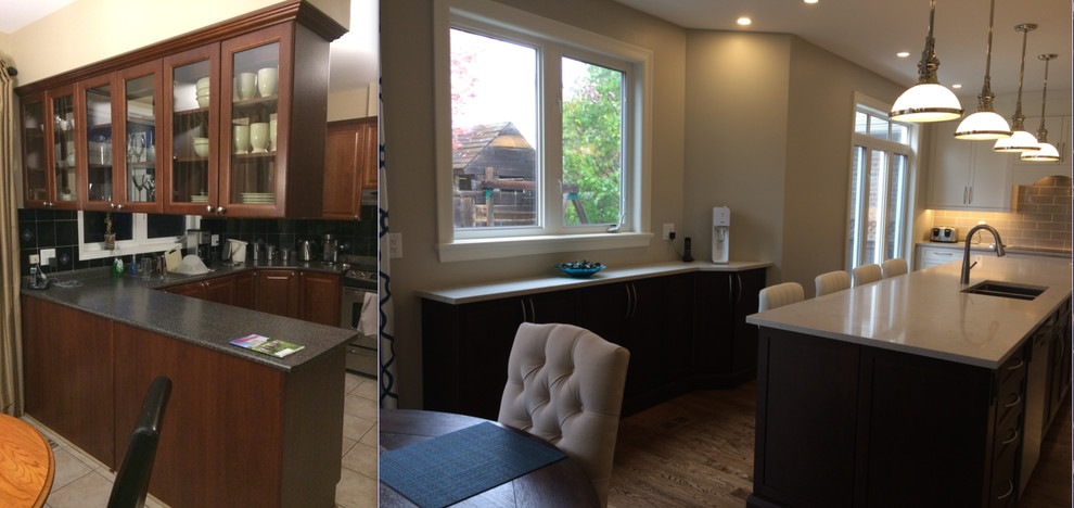 Transitional kitchen photo in Toronto