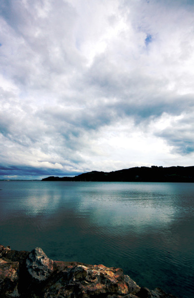 "Black Beach, Waiheke Island, New Zealand" Art Print, Aluminum Dibond, Medium