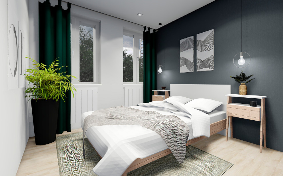 Квартира для семьи с двумя детьми в скандинавском стиле