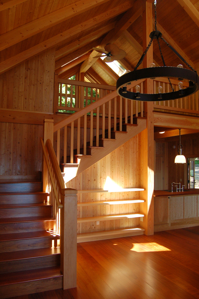 Shaw Island Bunkhouse - Rustic - Staircase - Seattle - by Greg Robinson ...