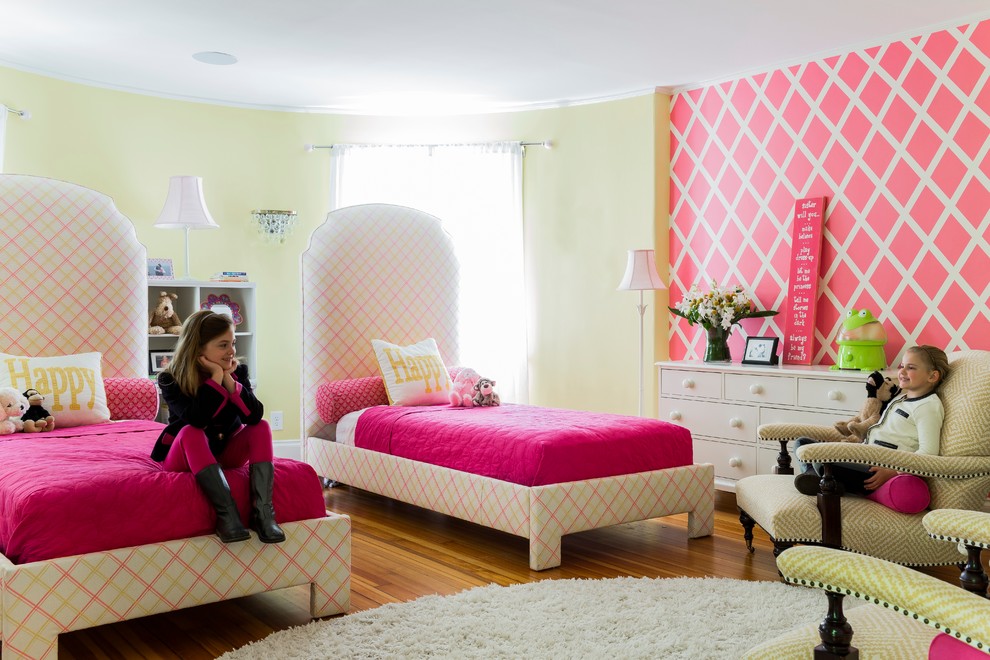 Traditional kids' bedroom in Boston.