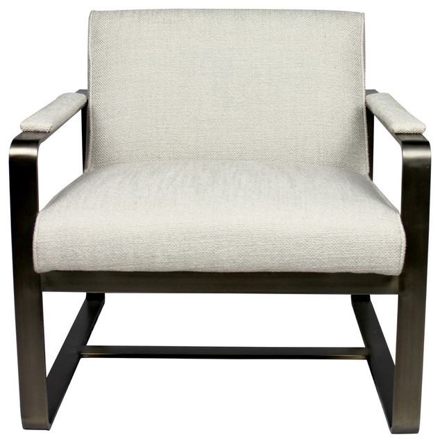 metal arm accent chair