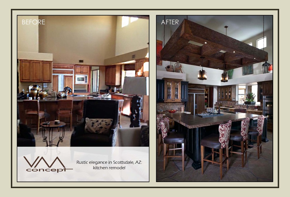 Kitchen - traditional kitchen idea in Phoenix