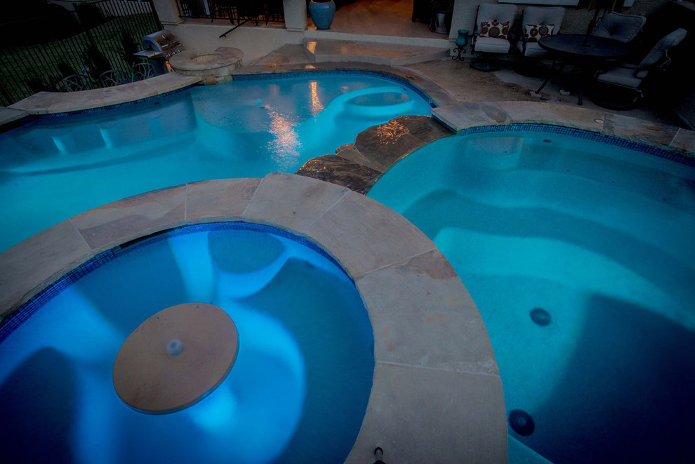 Inspiration for an eclectic pool remodel in Austin