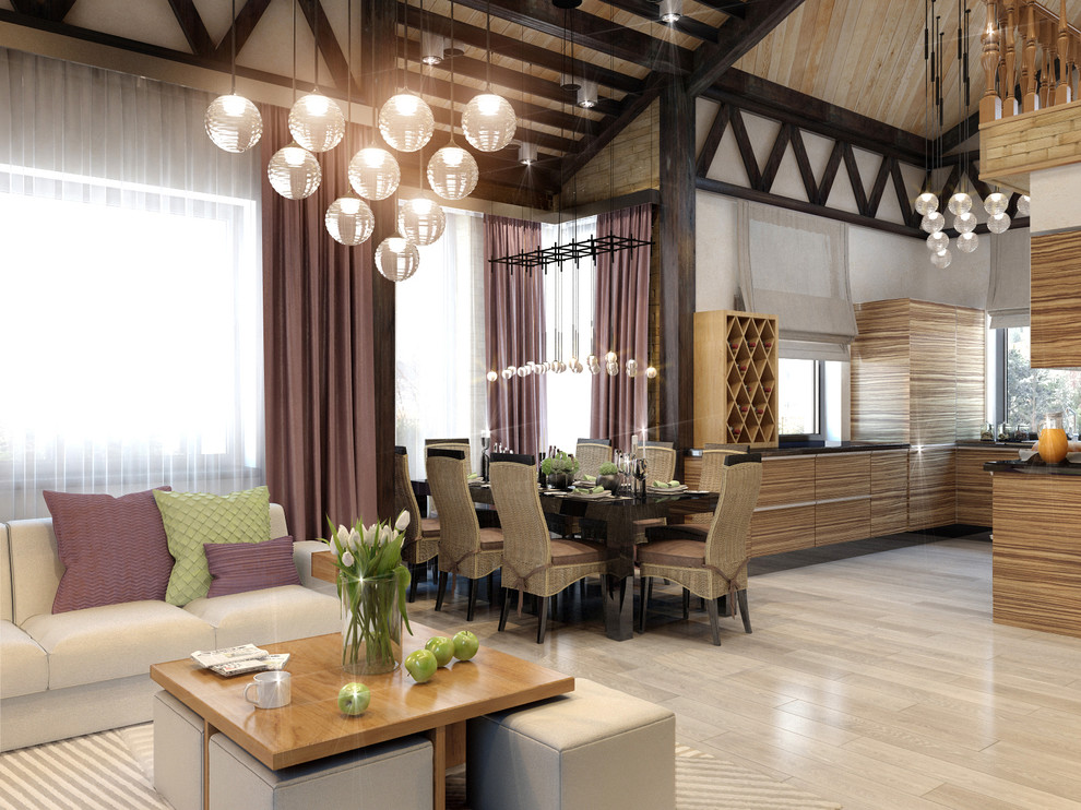 Дизайн-проект кухни-гостиной