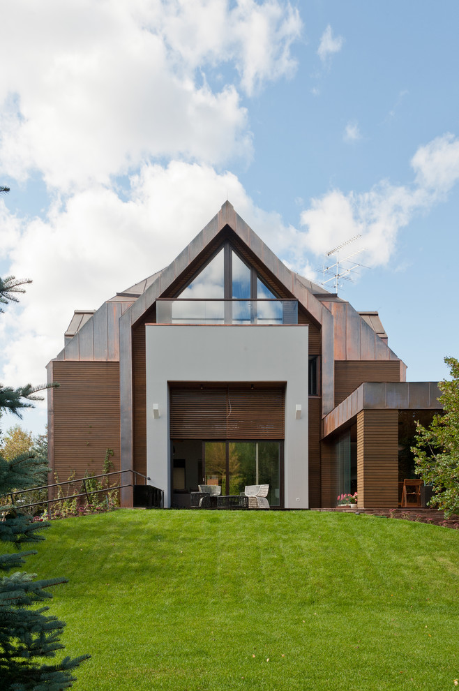 Загородный дом в стиле минимализм