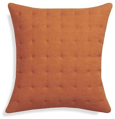 Pelham Orange 20" Pillow with Down-Alternative Insert