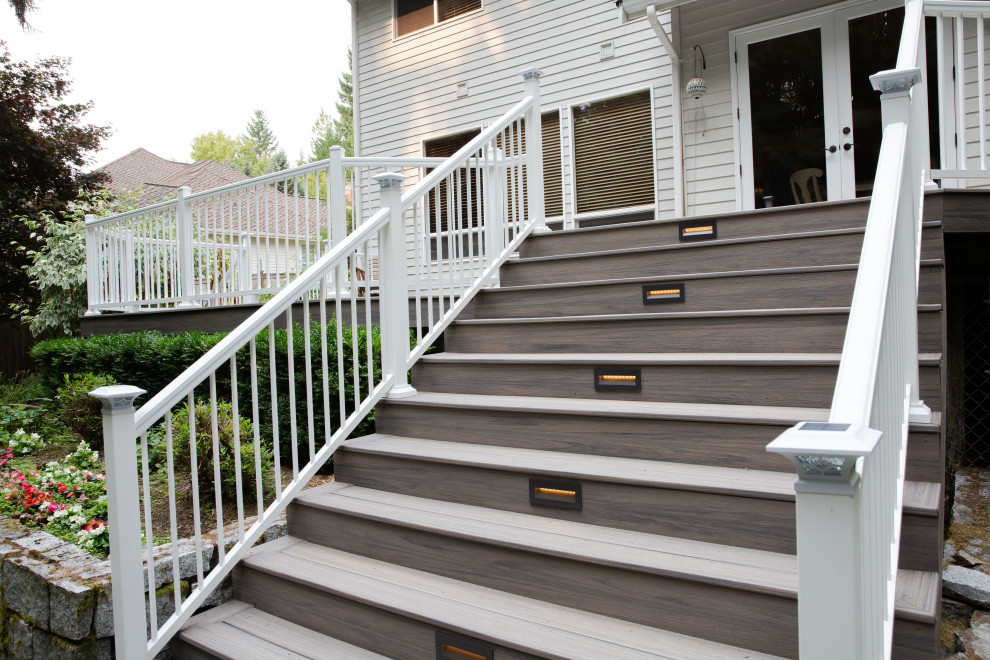 Inspiration for a modern deck remodel in Seattle
