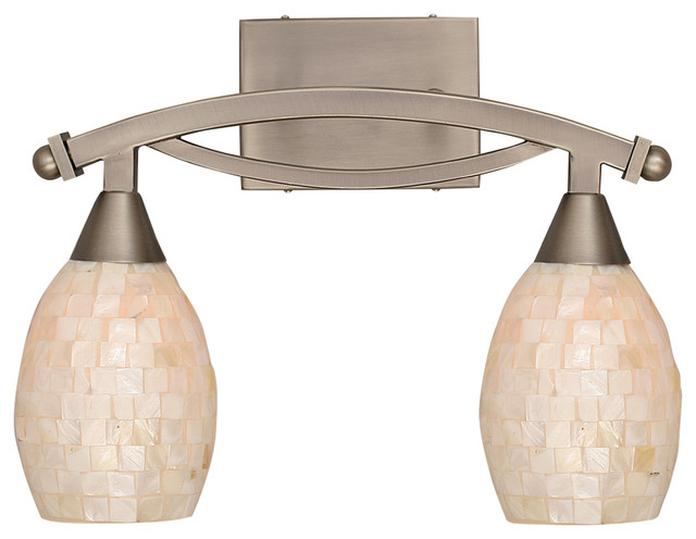 Bow 2 Light Bath Bar - Beach Style - Bathroom Vanity Lighting - by ...