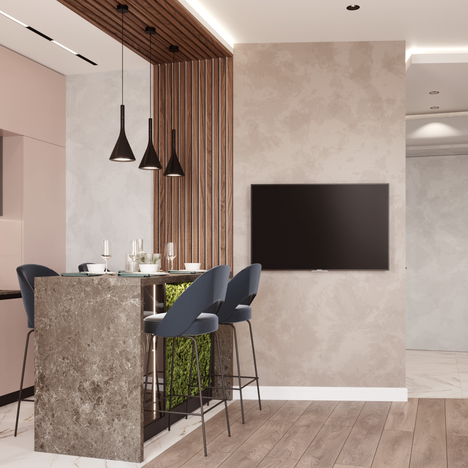 Дизайн интерьера квартиры ЖК «Wellton park»